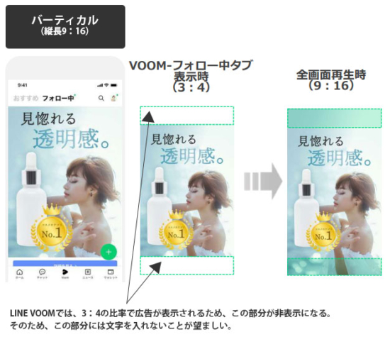 LINE広告の動画フォーマット「バーティカル」