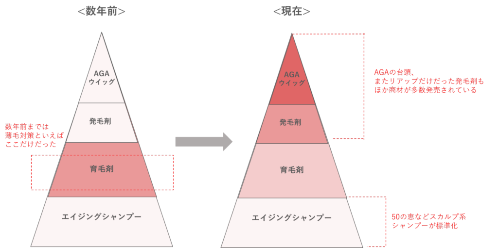 薄毛の悩み対策の選択肢の広がり
